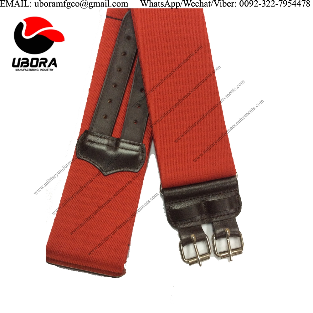 MALAYSIAN ARMY STABLE BELT WHOLESALE, MILITARY UNIFORM ACCESSORIES, RED copy